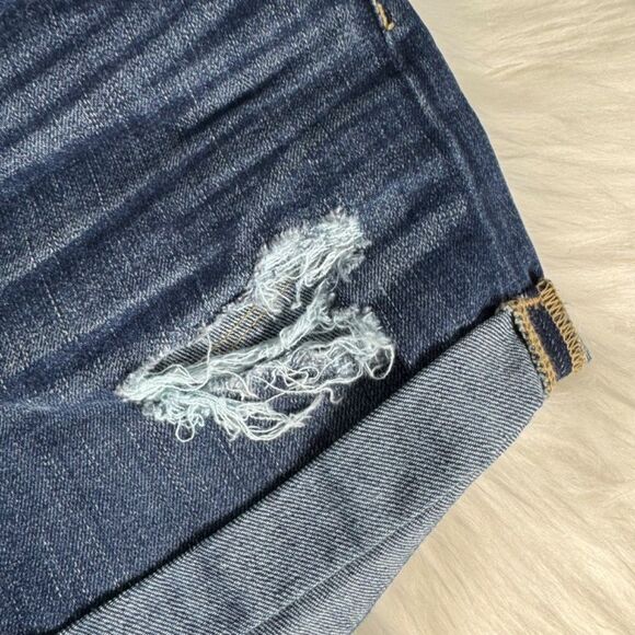 PAIGE Jimmy Jimmy Cuffed Denim Jean Shorts Maribel Destructed Wash Sz 25 - Picture 6 of 10